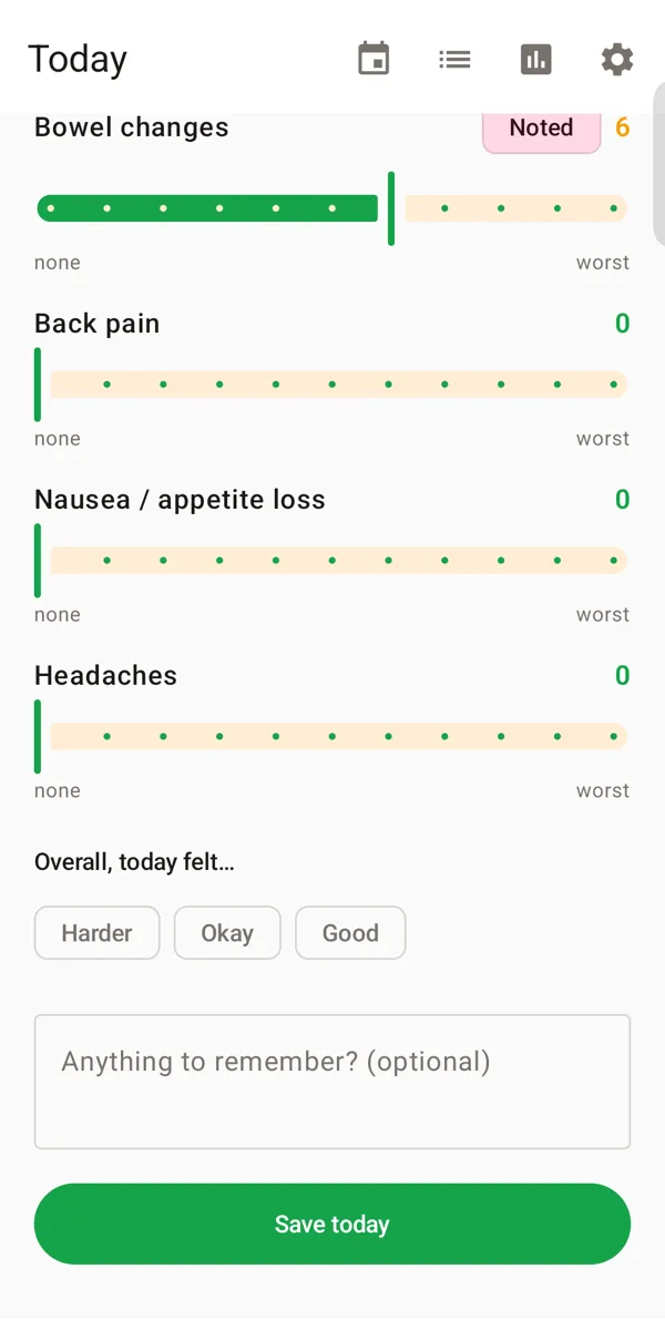 Today view on Android
